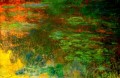 Panel derecho de la tarde del estanque de nenúfares Claude Monet
